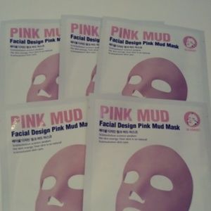 SO NATURAL Facial Design Deep Pink Mud Mask X 5